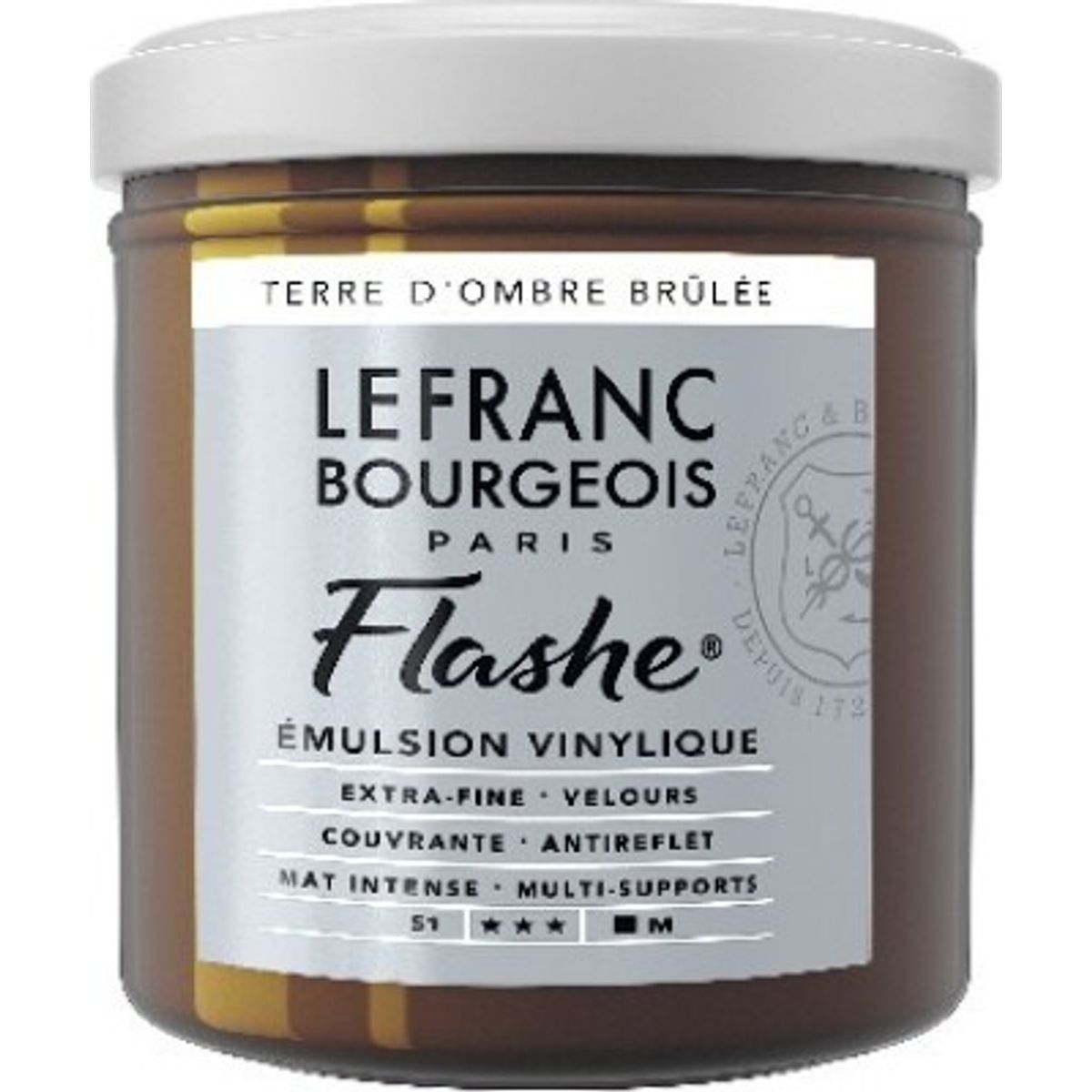 Lefranc Bourgeois - Flashe Akrylmaling - Burnt Umber - 125 Ml