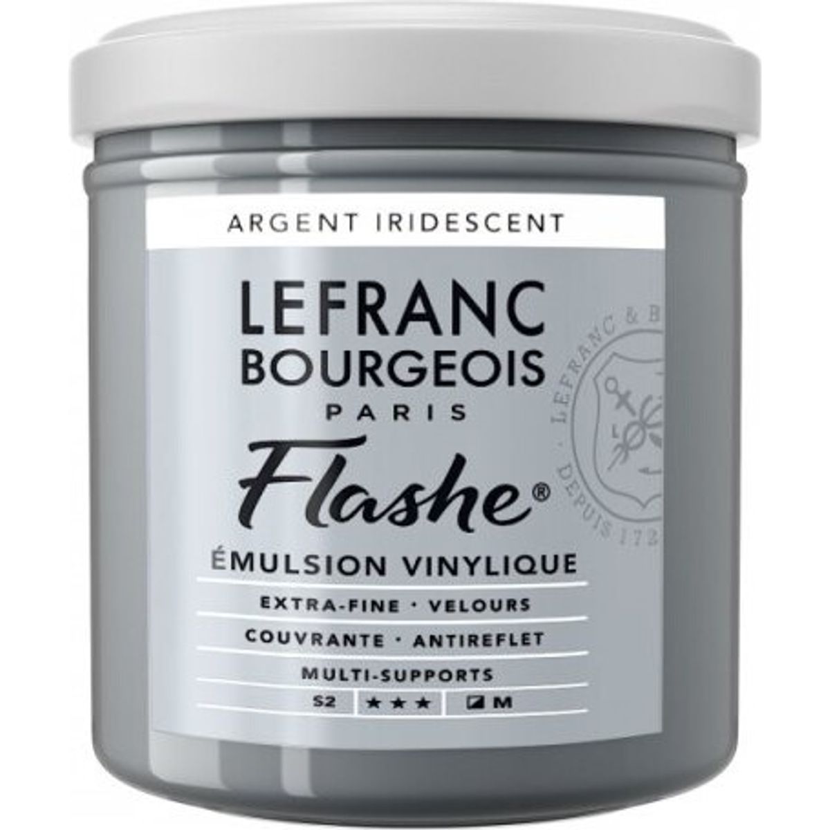 Lefranc & Bourgeois - Akrylmaling - Flashe - Silver Iridescent 125 Ml