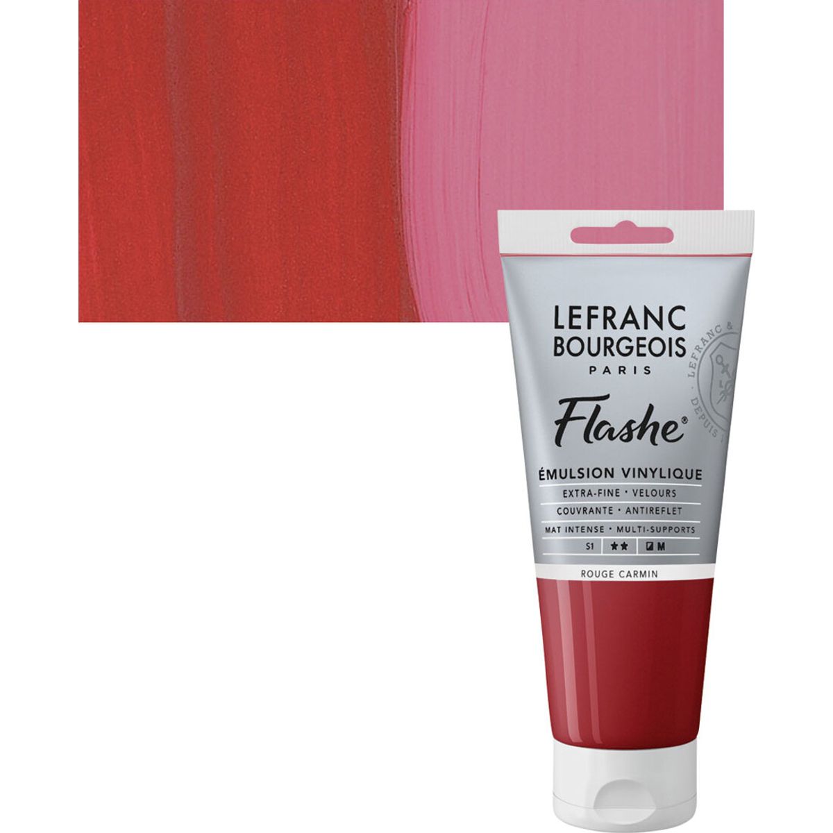 Lefranc & Bourgeois - Flashe Akrylmaling - Carmine Red 80 Ml