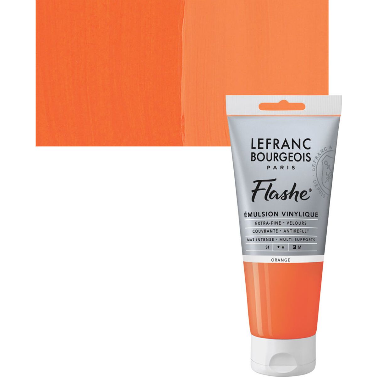 Lefranc & Bourgeois - Flashe Akrylmaling - Orange 80 Ml