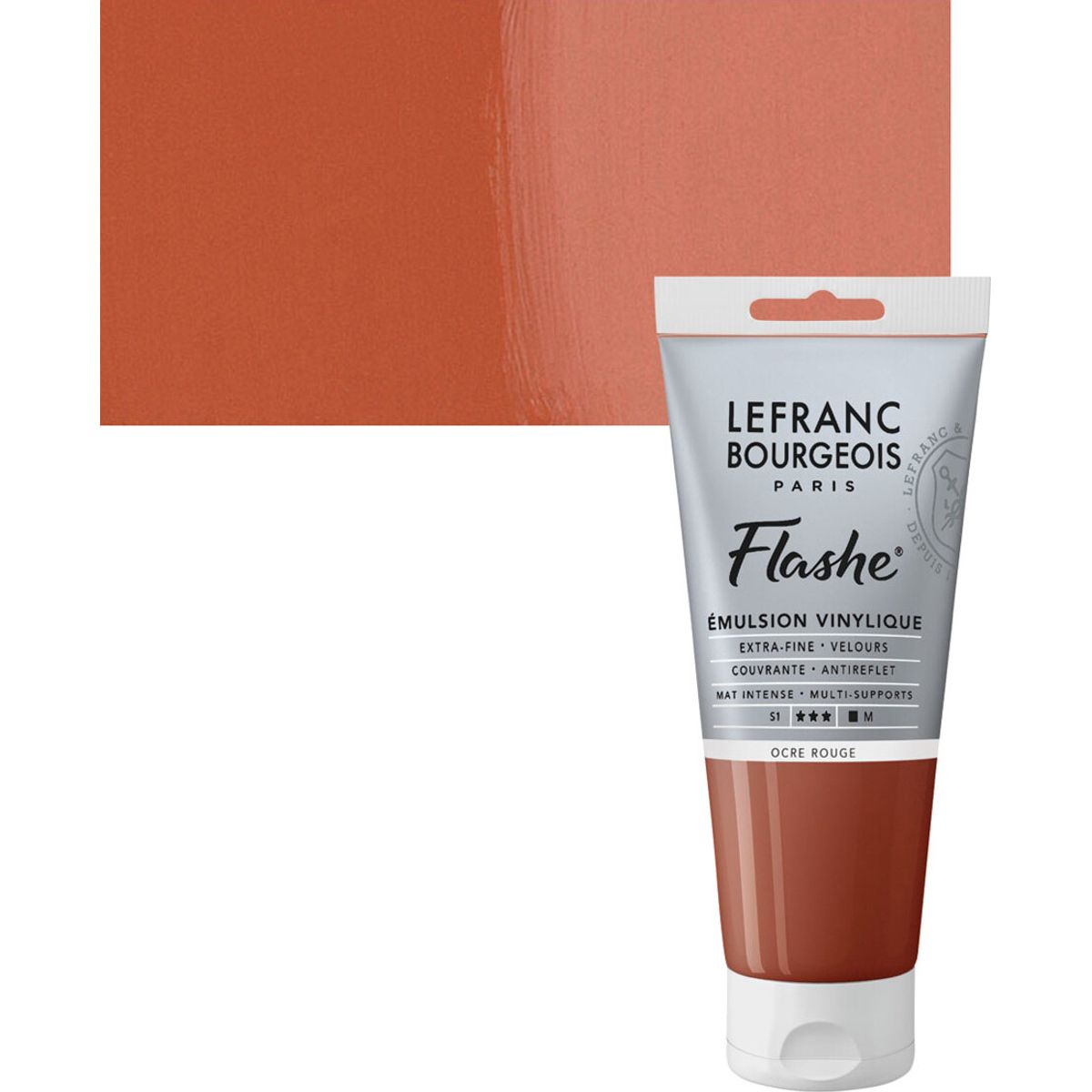 Lefranc & Bourgeois - Akrylmaling - Flashe - Red Ochre 80 Ml