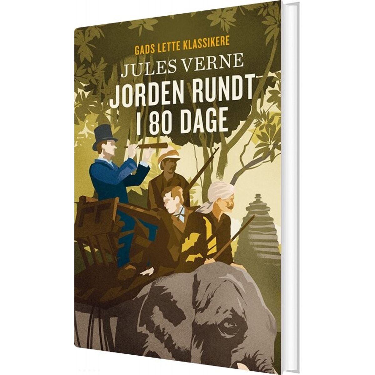 Gads Lette Klassikere: Jorden Rundt I 80 Dage - Jules Verne - Bog