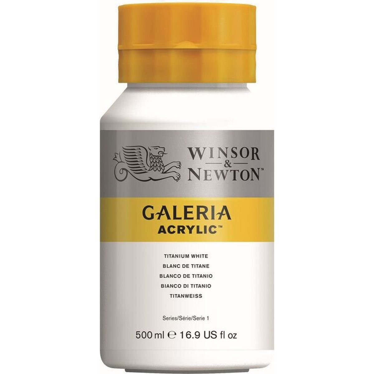 Winsor & Newton - Galeria Akrylmaling - Titanium White 500 Ml