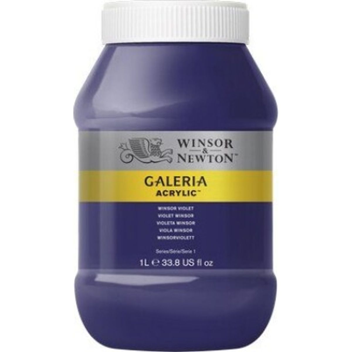 Winsor & Newton - Akrylmaling - Winsor Violet 1000 Ml