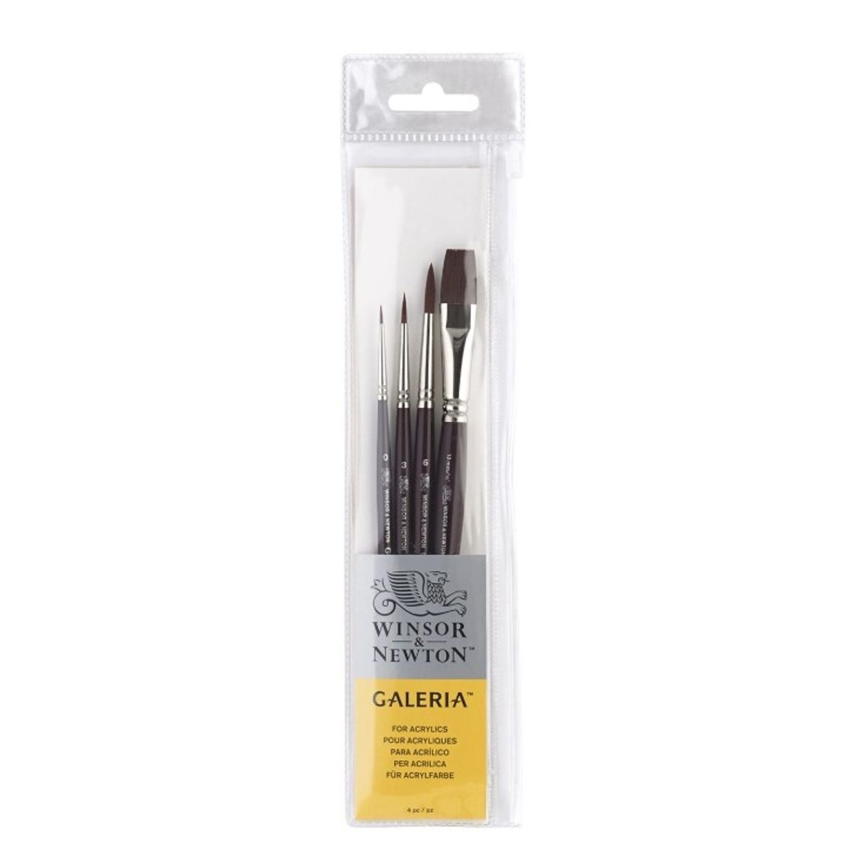 Winsor & Newton - Galeria Brush Short Handle - Malerpensler 3 Stk