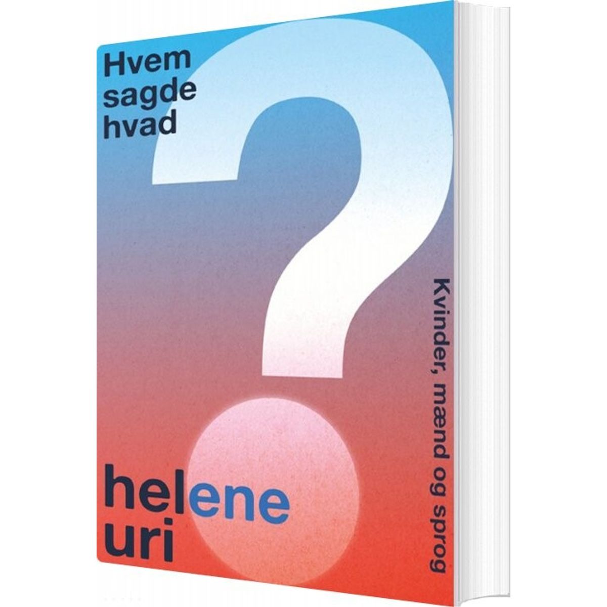 Hvem Sagde Hvad? - Helene Uri - Bog