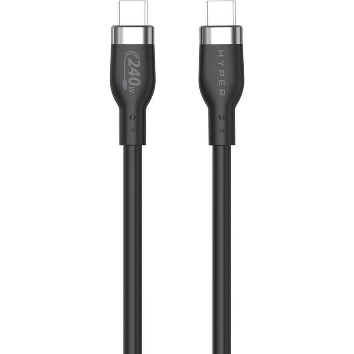 Hyper - 1m Silicone 240w Usb-c Opladnings Kabel - Sort