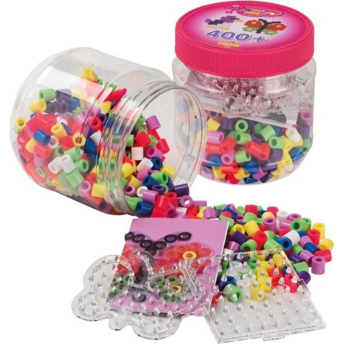 Hama Maxi Perler - 400 Stk I Spand - Pink - 8791