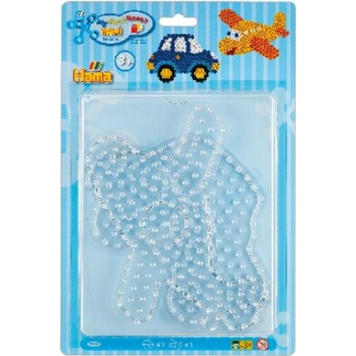 Hama Maxi Perleplader - Bil Og Fly - Transparent - 8103