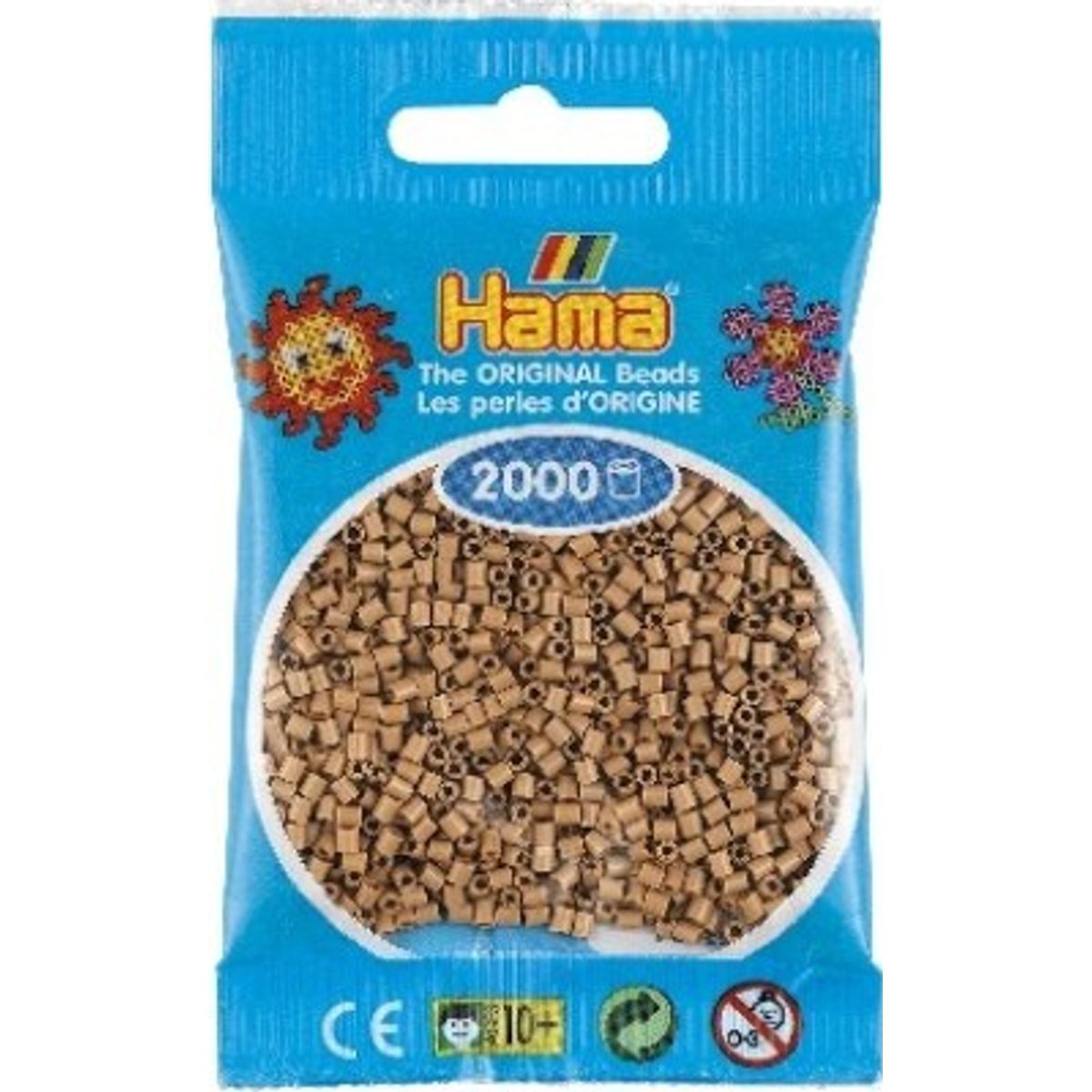 Hama Mini Perler - Lys Nougat - 2.000 Stk. - 501-75