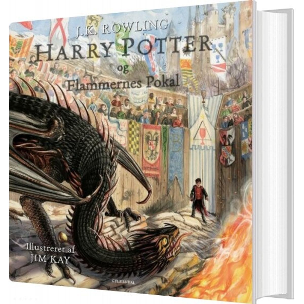 Harry Potter 4 - Illustreret Udgave - Og Flammernes Pokal - J. K. Rowling - Bog