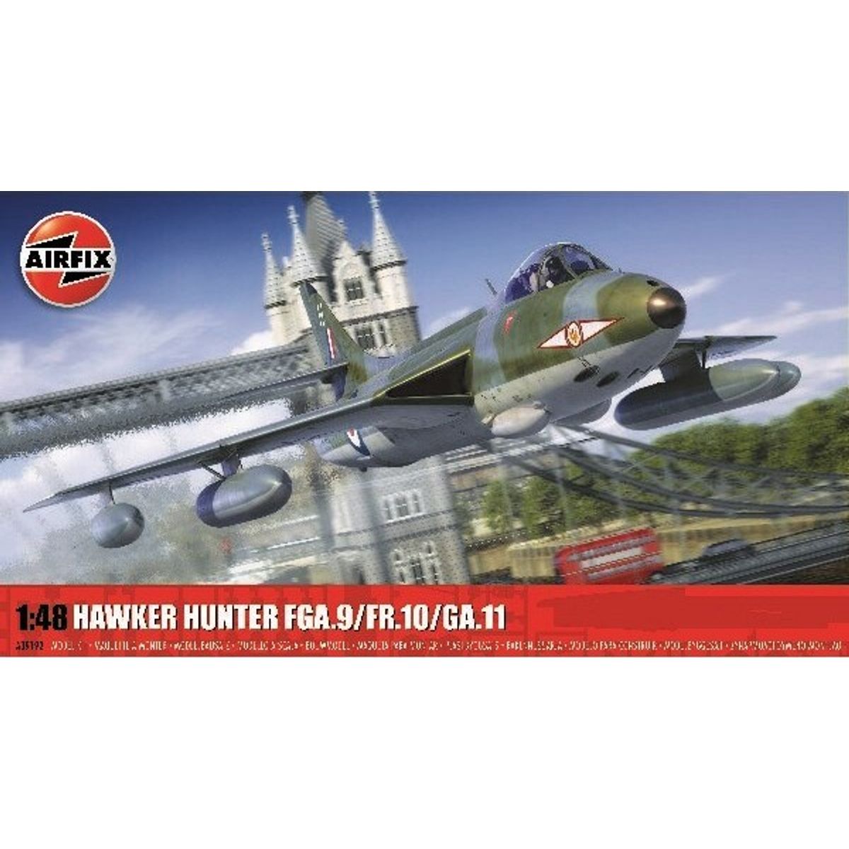 Airfix - Hawker Hunter Fga.9/fr.10/ga.11 - 1:48 - A09192