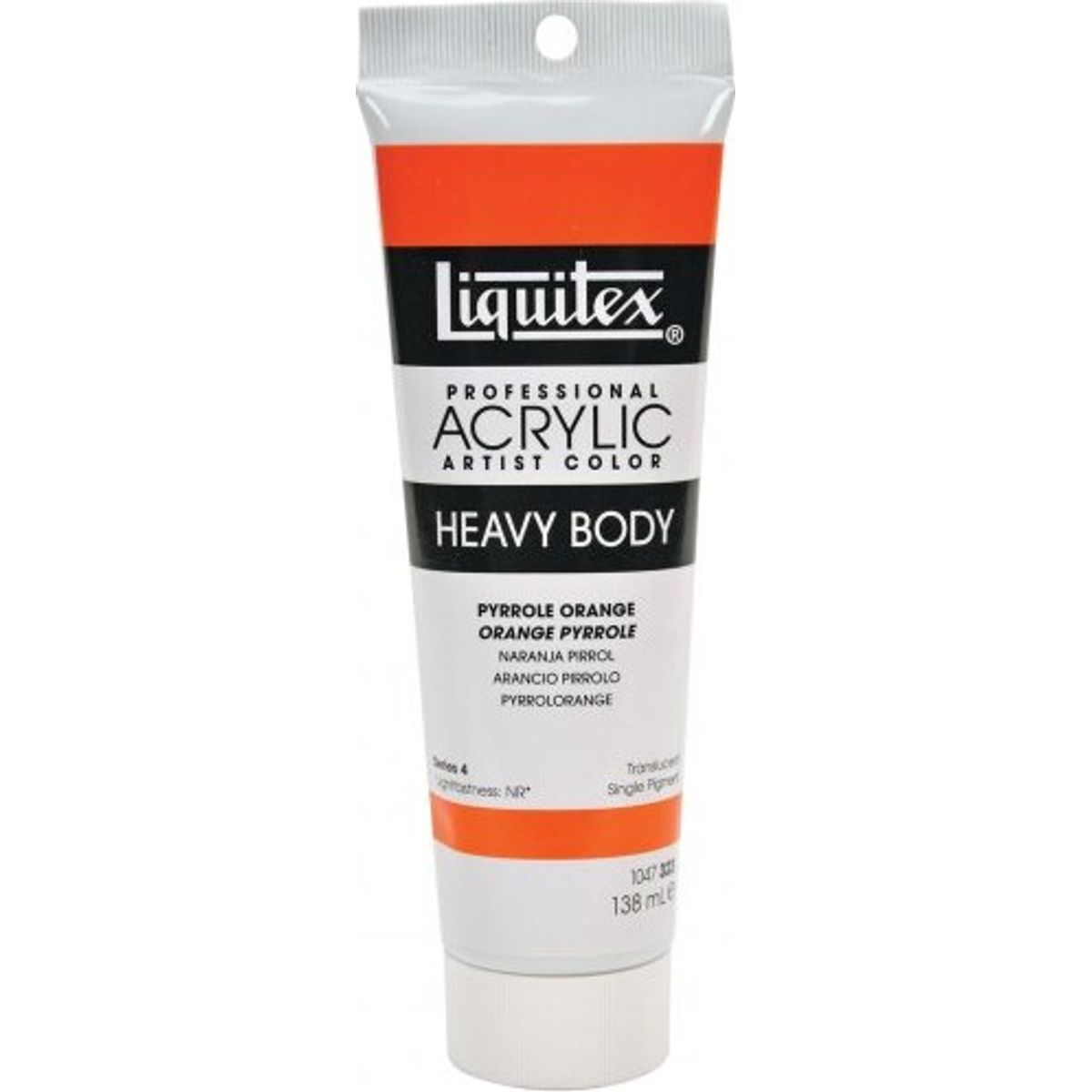 Liquitex - Akrylmaling - Heavy Body - Pyrrole Orange 138 Ml