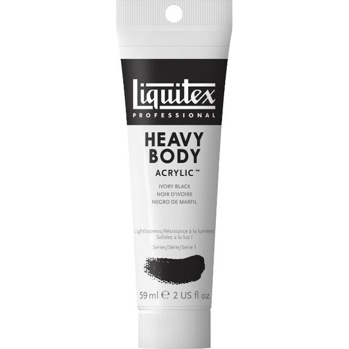 Liquitex - Akrylmaling - Heavy Body - Ivory Black 59 Ml