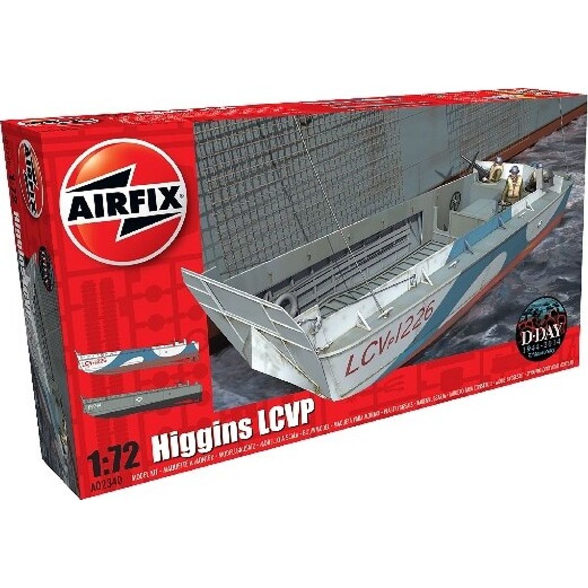 Airfix - Higgins Lcvp Båd Byggesæt - 1:72 - A02340