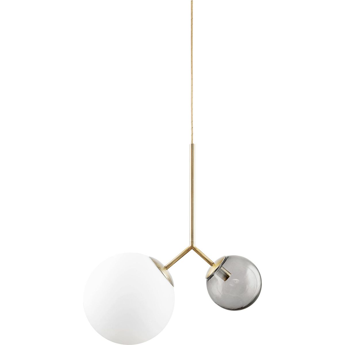 House Doctor - Pendel Lampe - Twice - Grå - H 70 Cm