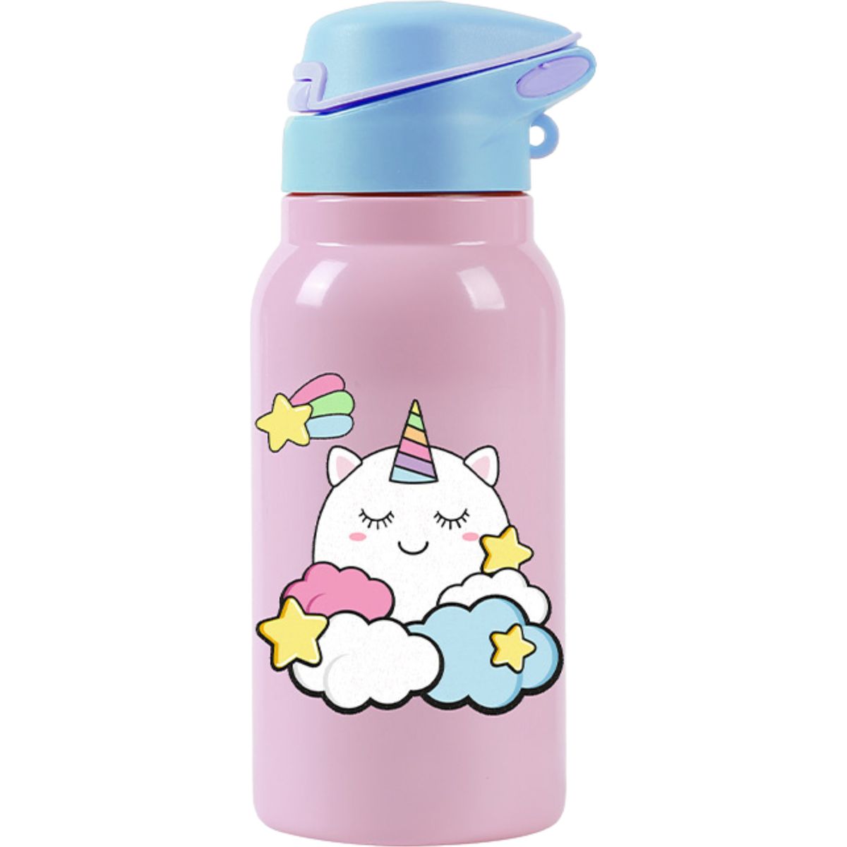 I-drink - Thermal Bottle - 350 Ml - Unicorn Kids With Foldable Cap (id0513)