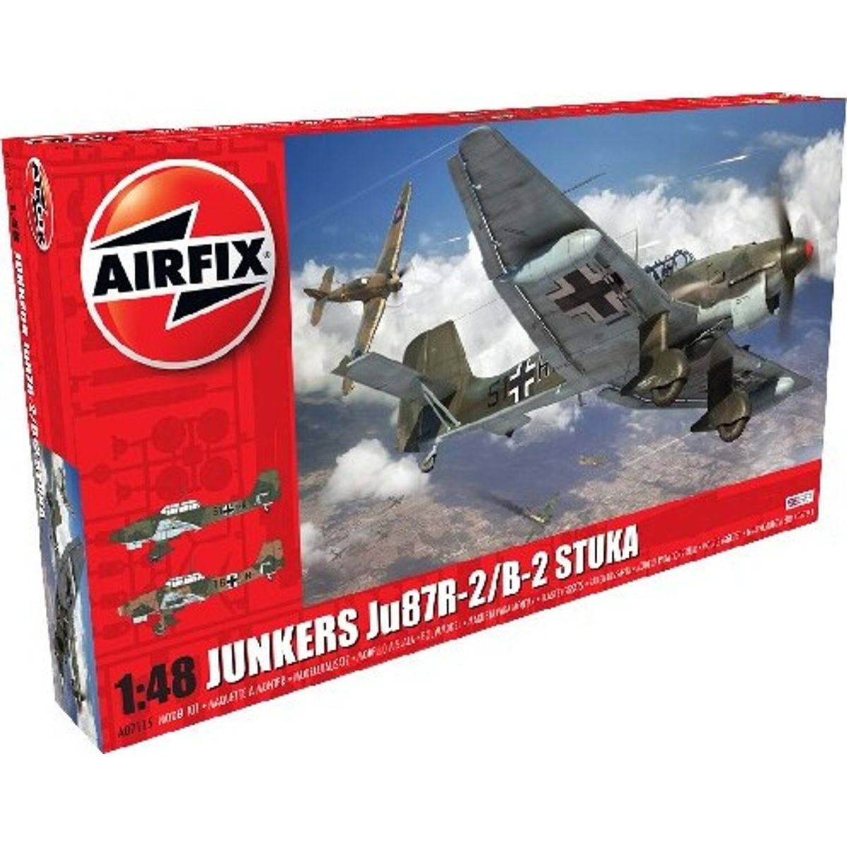 Airfix - Junkers Ju87r-2 Fly Byggesæt - 1:48 - A07115