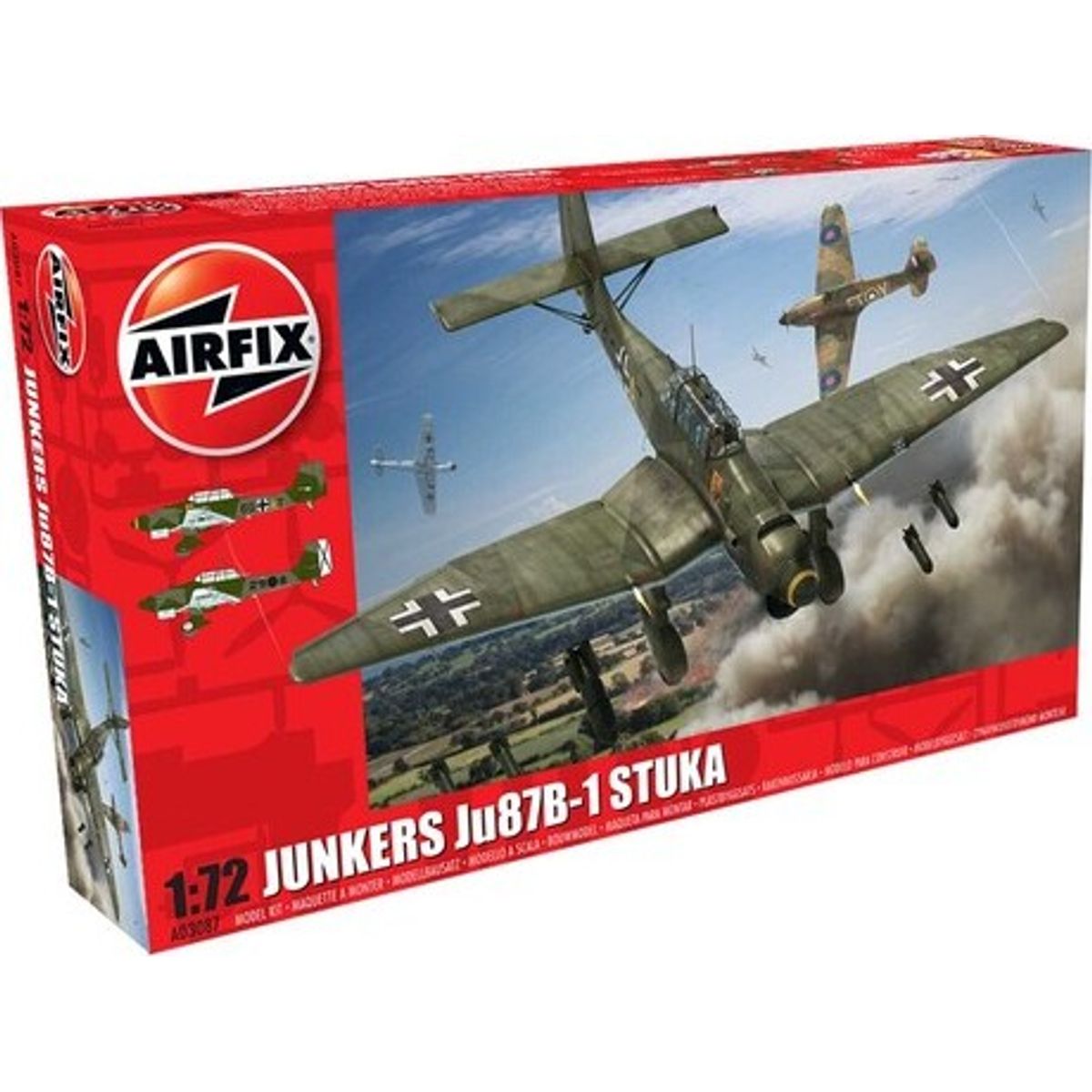 Airfix - Junkers Ju87b-1 Stuka Fly Byggesæt - 1:72 - A03092