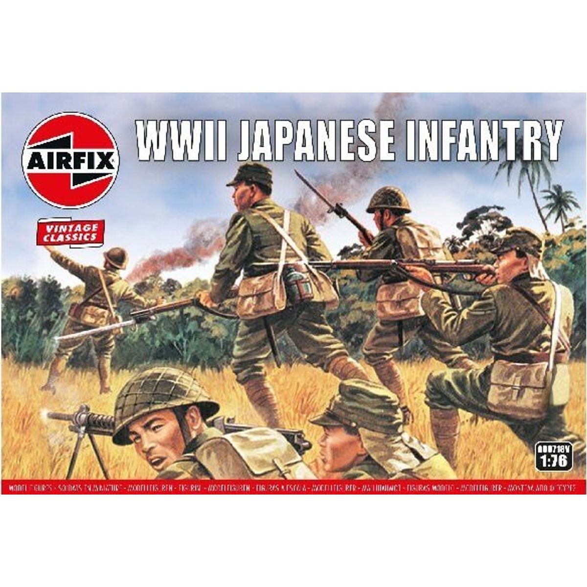 Airfix - Wwii Japanese Infantry - Vintage Classics - 1:76 - A00718v