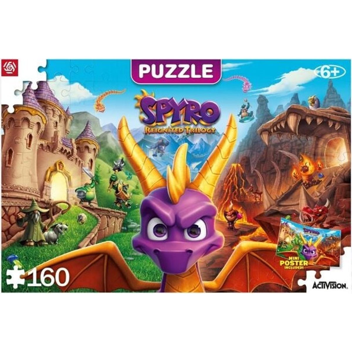 Spyro Reignited Trilogy Puslespil - Good Loot Puzzle - 160 Brikker