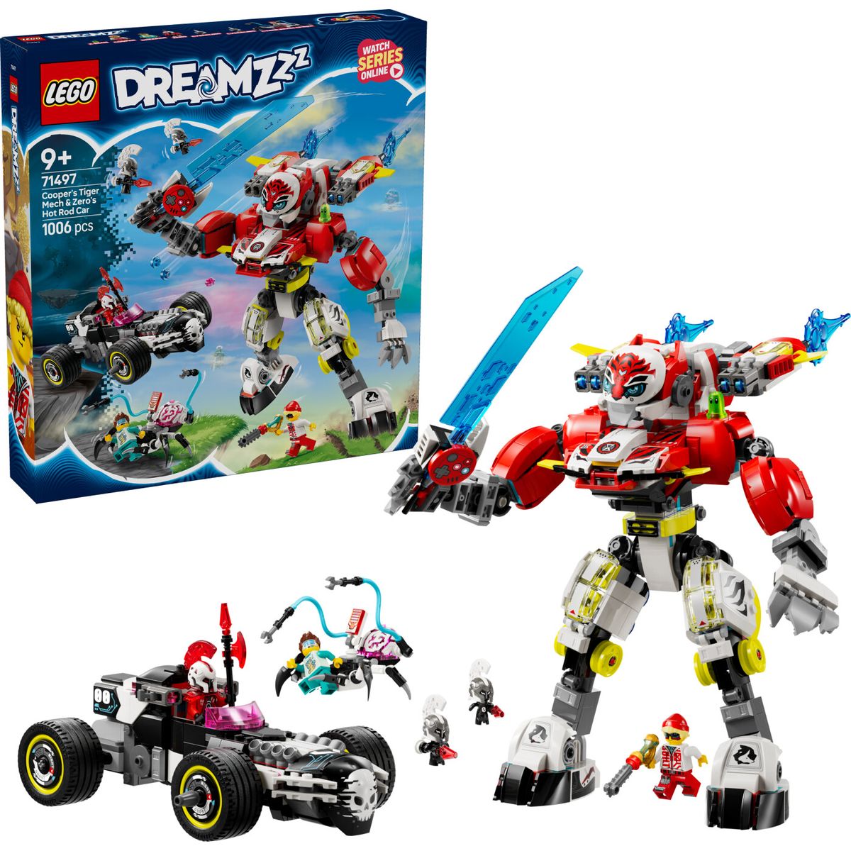 Lego Dreamzzz - Coopers Tiger-mech Og Zeros Hotrod-bil - 71497