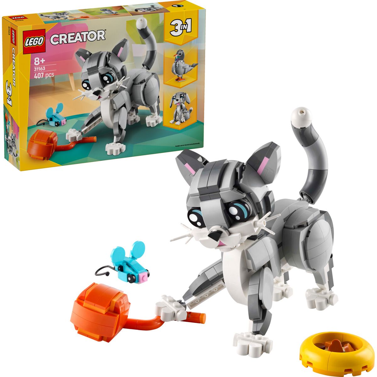 Lego Creator 3-in-1 - Legesyg Kat - 31163