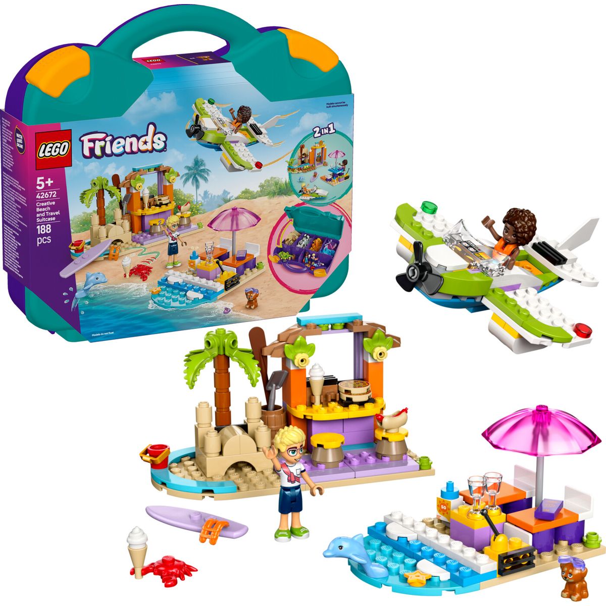 Lego Friends - Kreativ Strand- Og Rejsekuffert - 42672