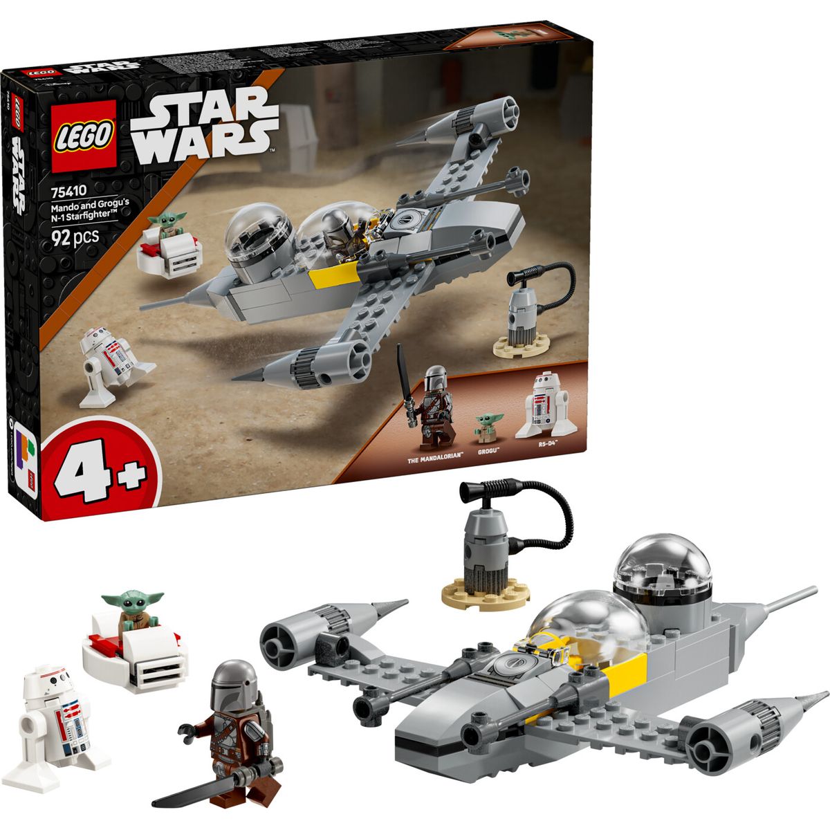 Lego Star Wars - Mando Og Grogus N-1 Stjernejager - 75410