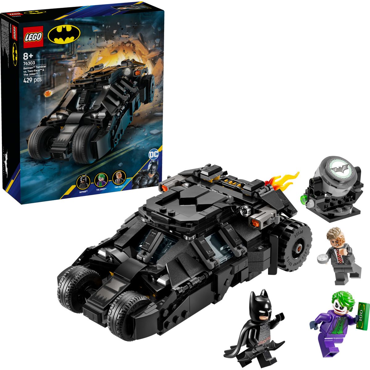 Lego - Super Heroes - Batmans Tumbler Mod Two-face Og Jokeren (76303)