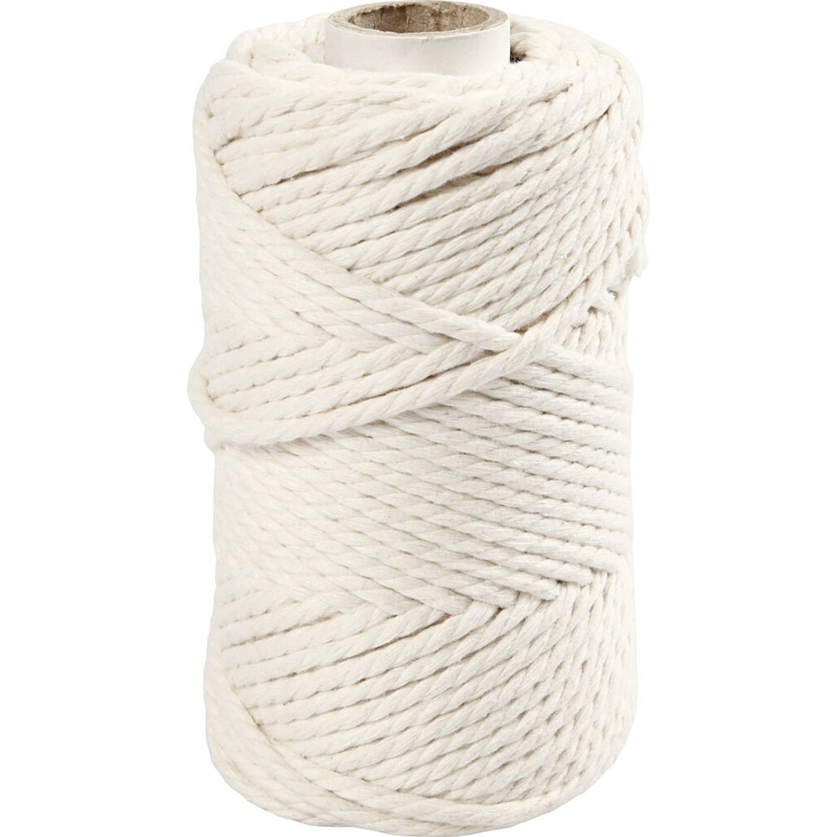 Macramé Reb - L 55 M - ø 4 Mm - Råhvid - 330 G