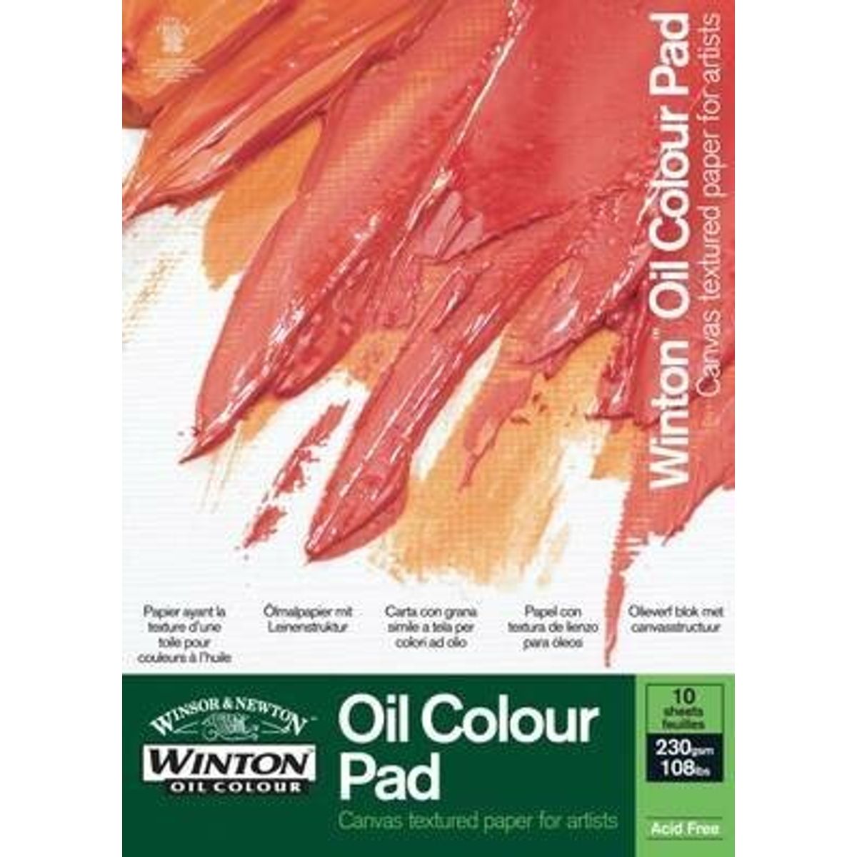 Winsor & Newton - Blok Til Oliemaling - 31x23 Cm - 10 Ark