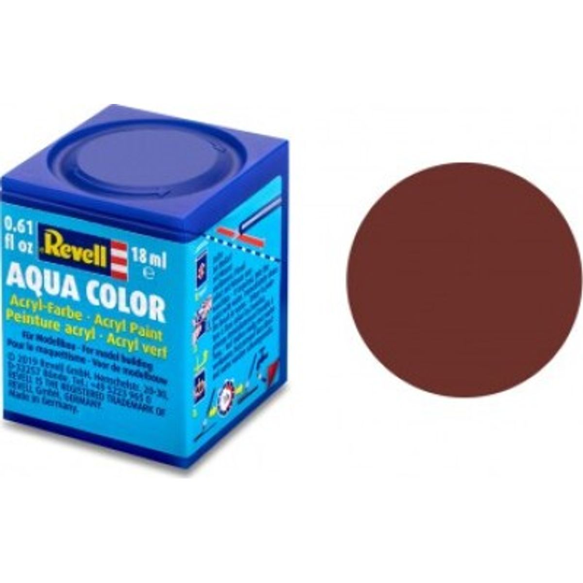 Revell - Maling - Aqua Color Matt Reddish Brown - Ral 3009 - 18 Ml - 36137