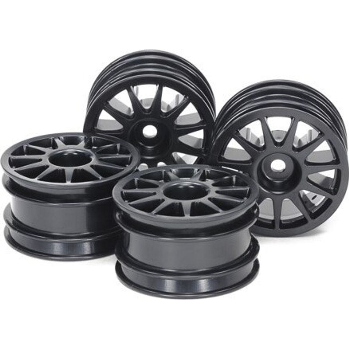 M-chassis 11-spoke Wheels (black, 4pcs.) - 51665 - Tamiya