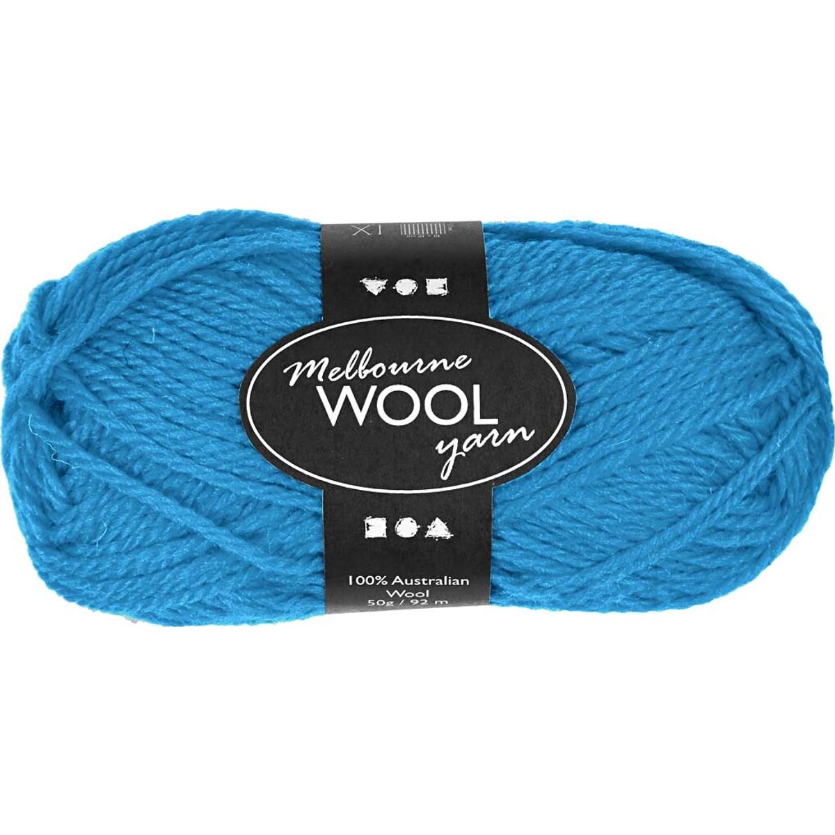 Uldgarn - Melbourne Wool - L 92 M - Lyseblå - 50 G