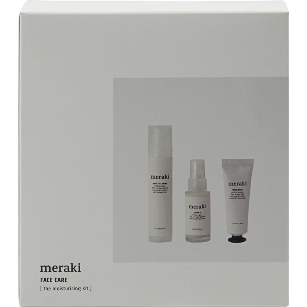 Meraki - Gaveæske - Ansigtscreme, Serum Og Multi Balm