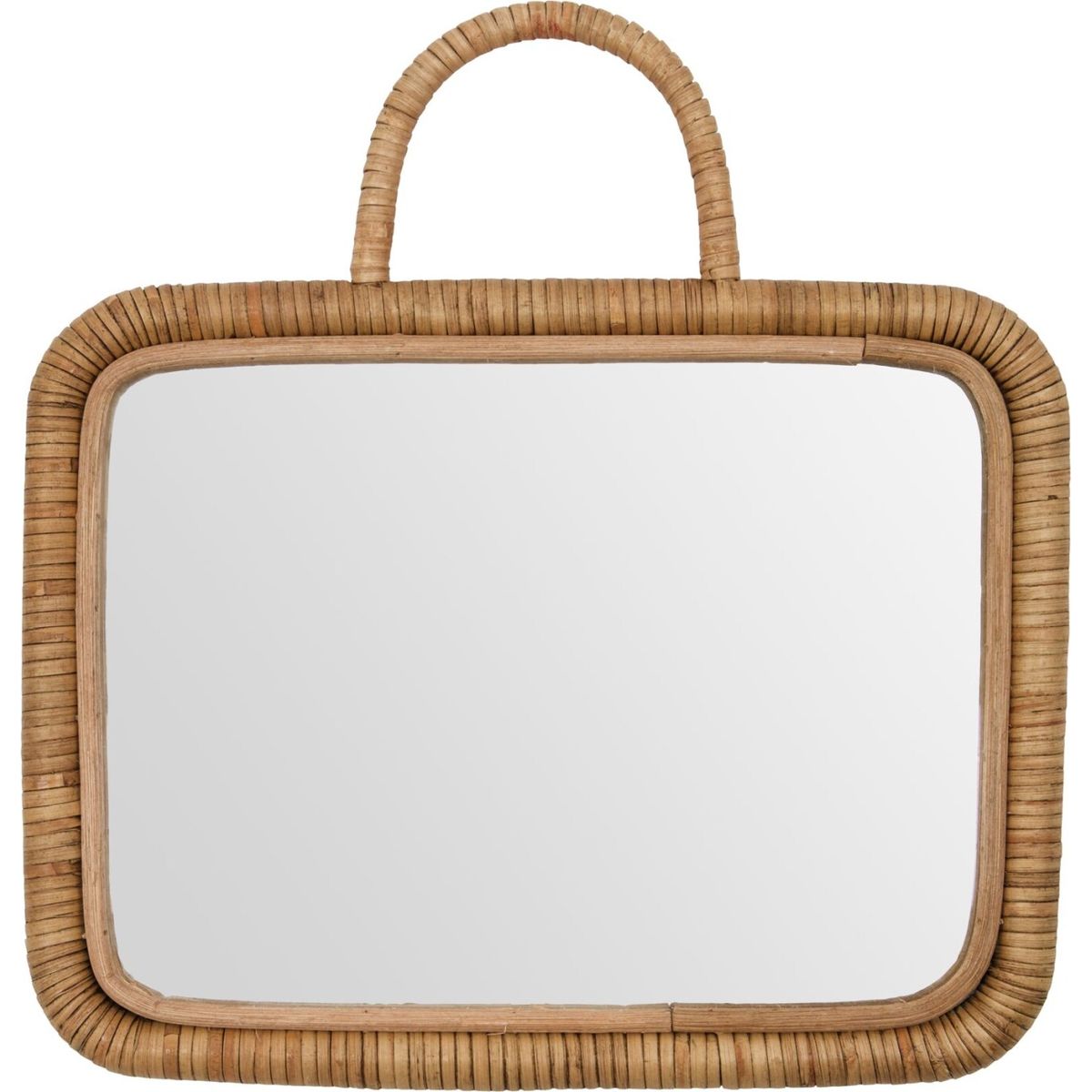 Meraki - Spejl Til Væg - Baki - Rattan - Natural - 24x32 Cm