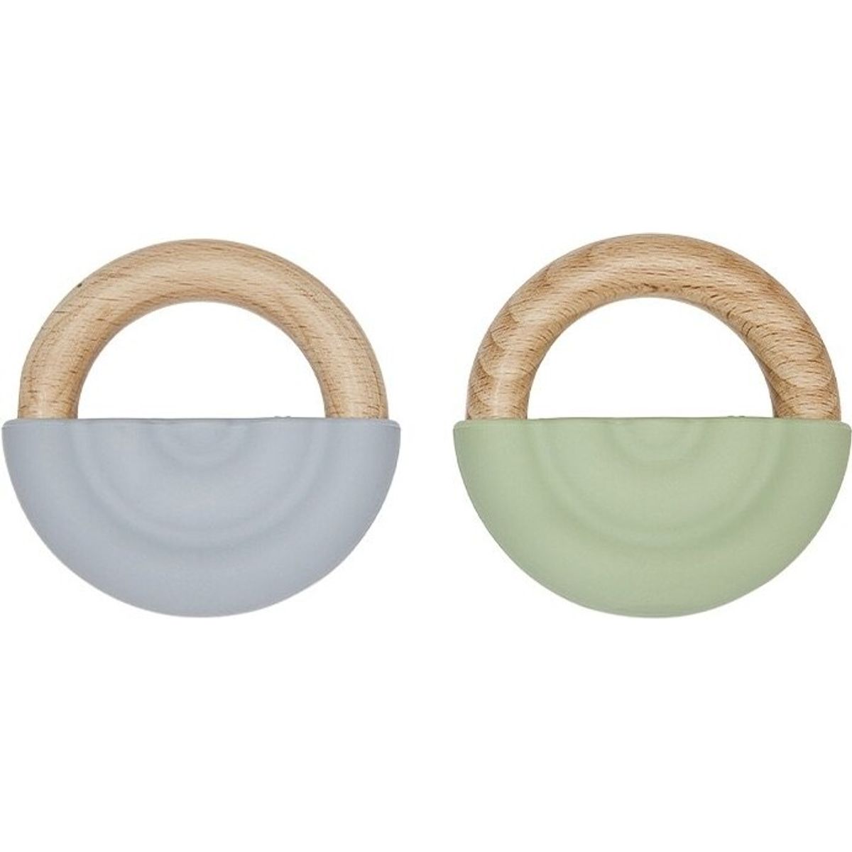 Oyoy Mini - Rainbow Teether Bidering - Dusty Blå Grøn