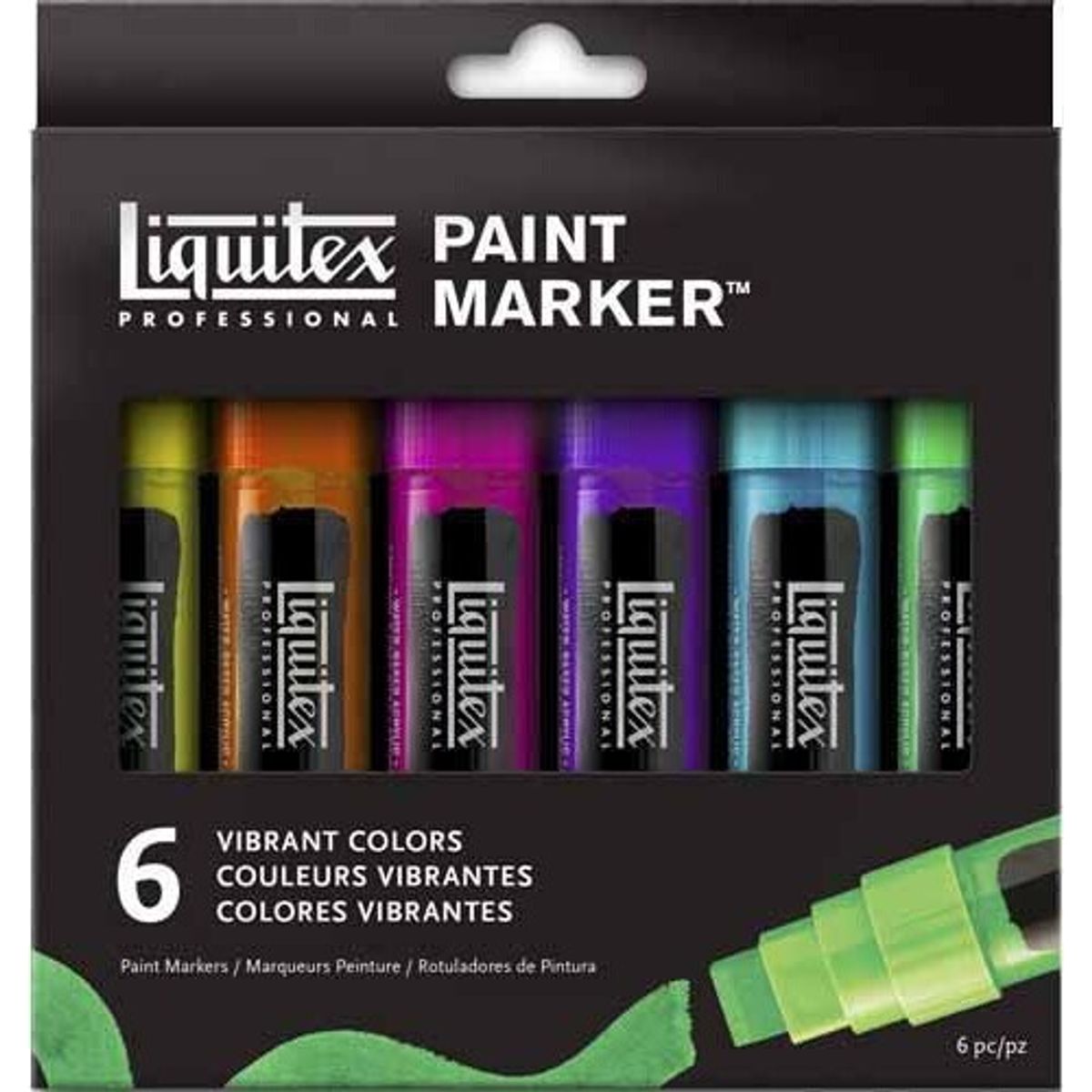 Liquitex - Paint Marker Wide Tusser - Vibrant - 6 Farver