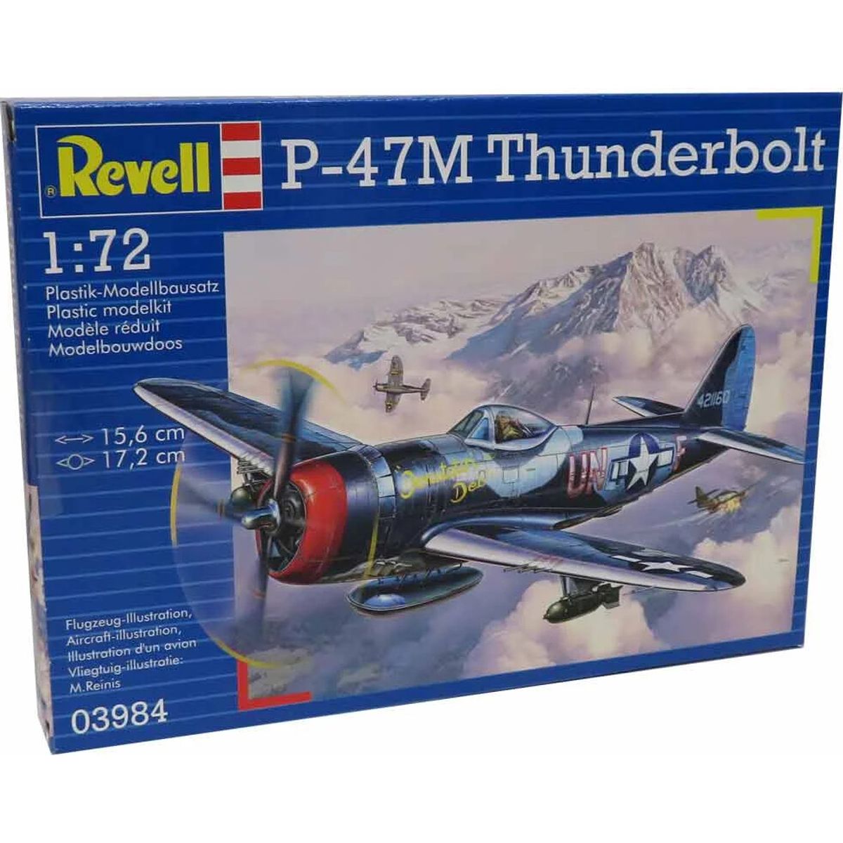 Revell - P-47m Thunderbolt Modelfly Byggesæt - 1:72- 03984