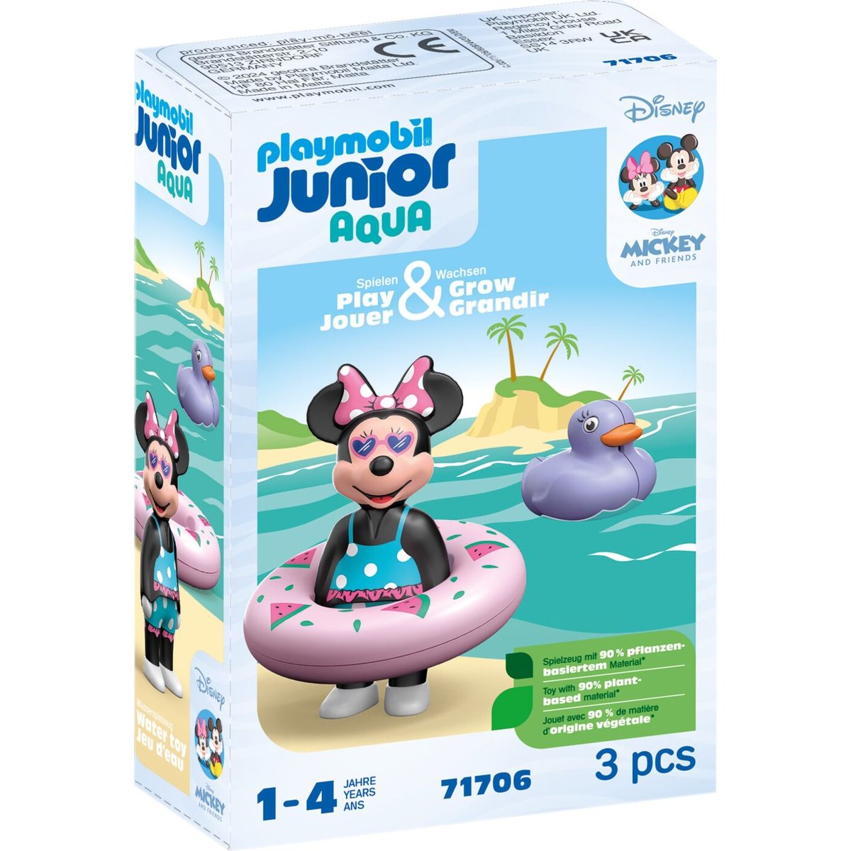 Playmobil Junior Aqua - Disney - Minnie Mouse Strandtur - 71706