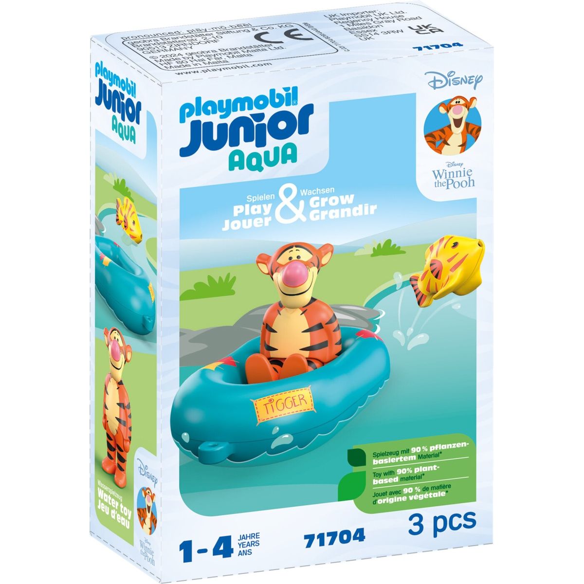 Playmobil Junior Aqua - Disney - Tigerdyr Tur I Gummibåd - 71704