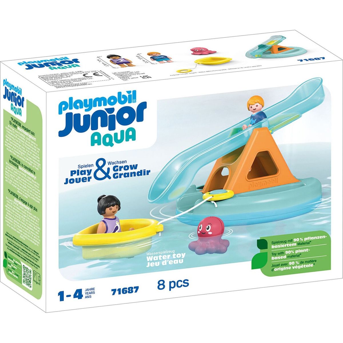 Playmobil Junior Aqua - Badesø Med Vandrutsjebane - 71687