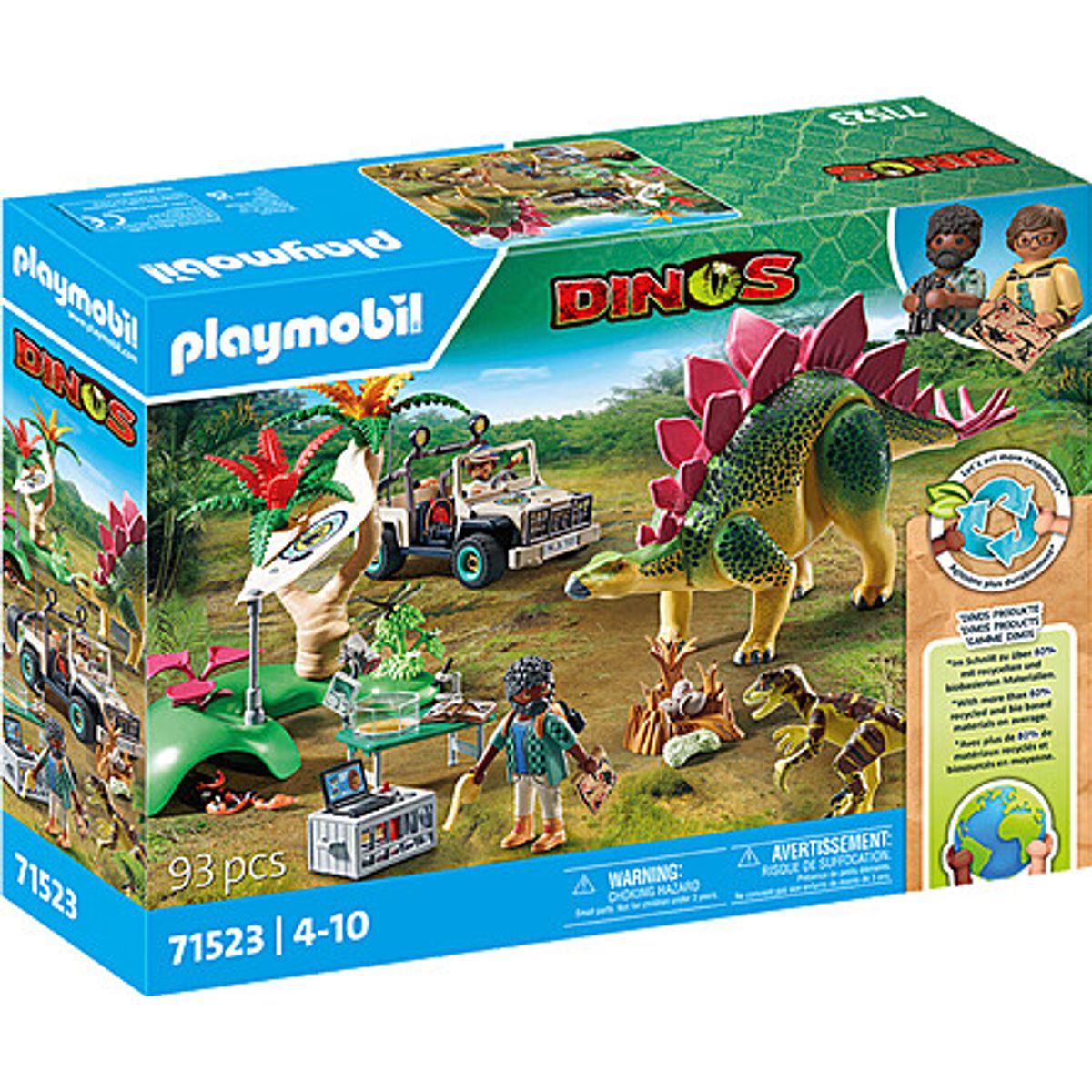 Playmobil Dinos - Forskningslejr Med Dinoer - 71523