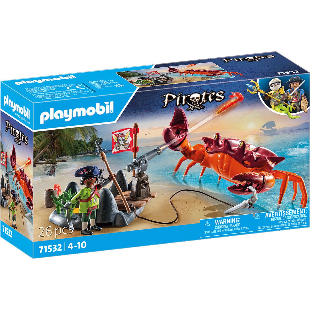 Playmobil Pirates - Kampen Mod Kæmpekrabben - 71532