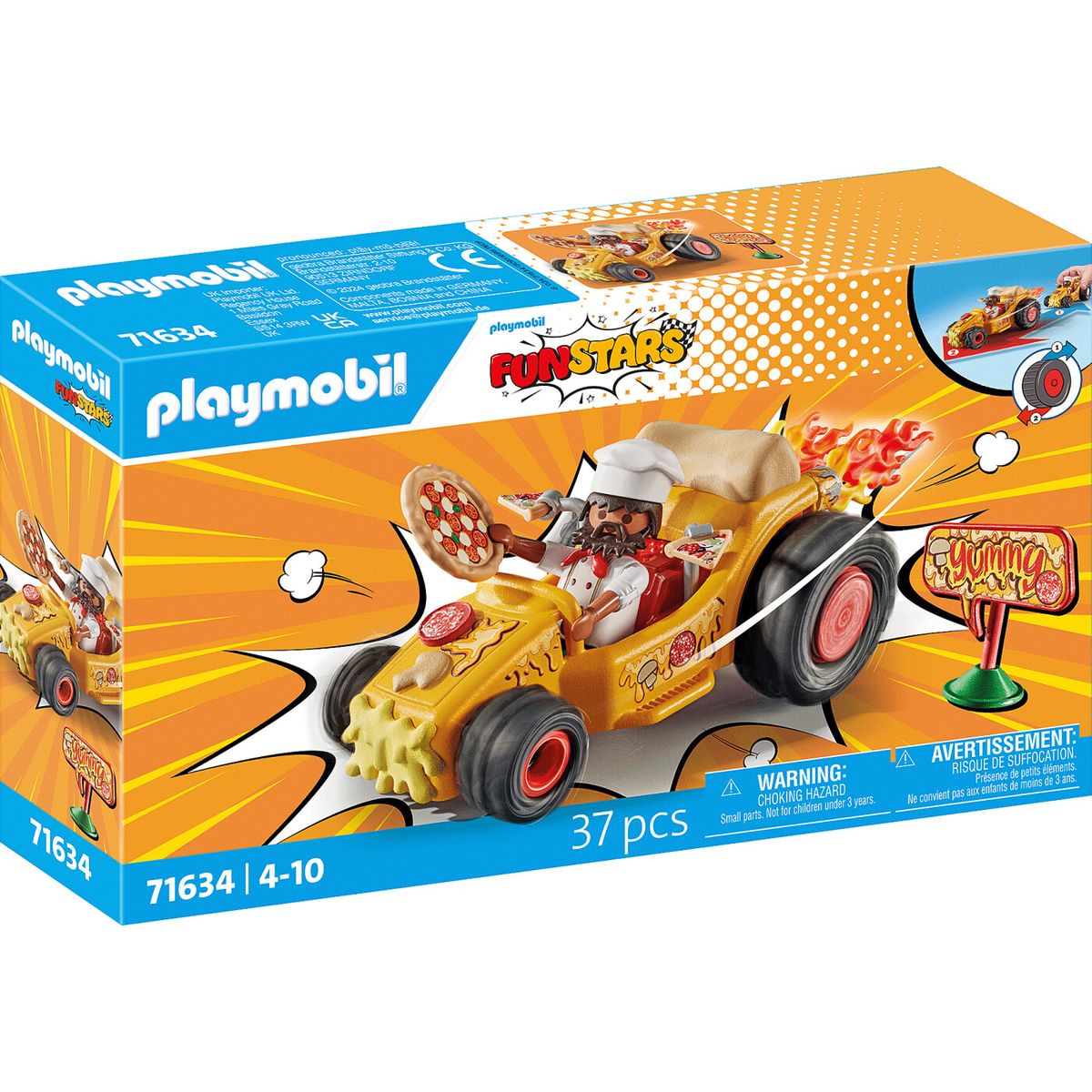 Playmobil Funstars - Pizza Racerbil - 71634