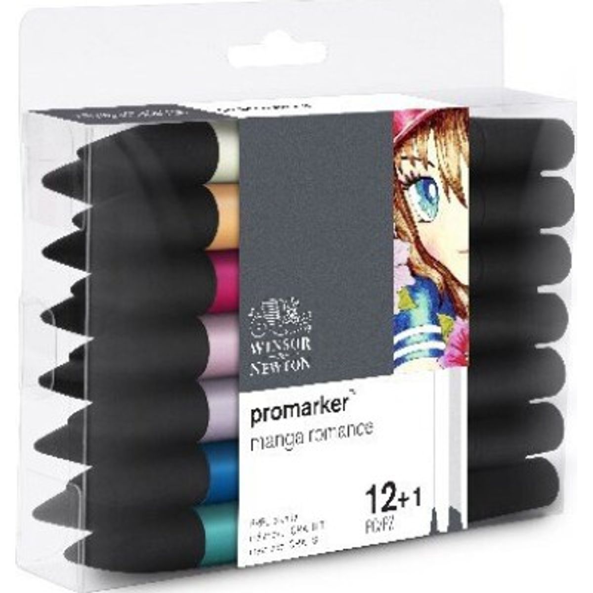 Winsor & Newton - Promarker Tusser - Manga Romance - 12+1 Dele