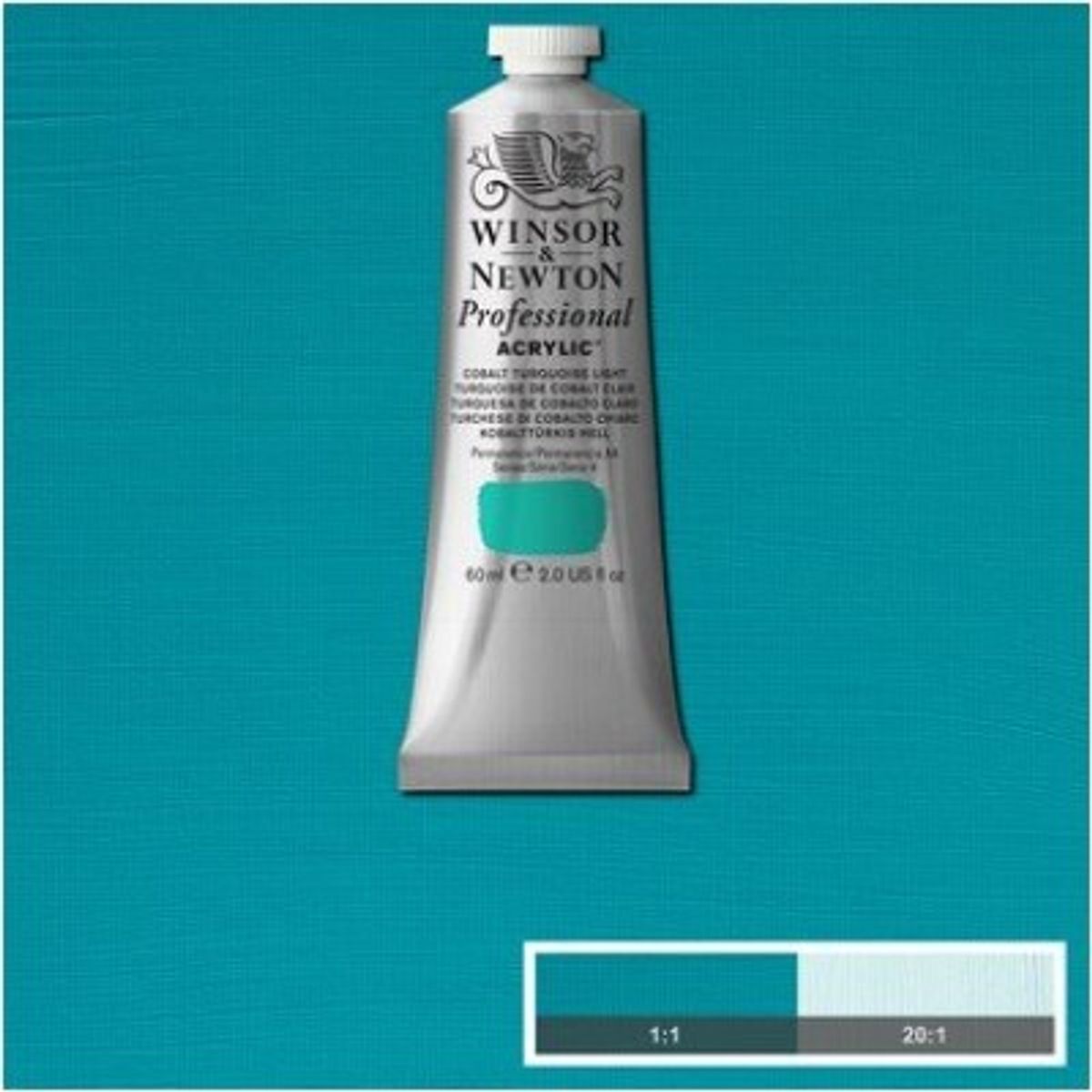 Winsor & Newton - Akrylmaling - Cobalt Turquoise Light 60 Ml