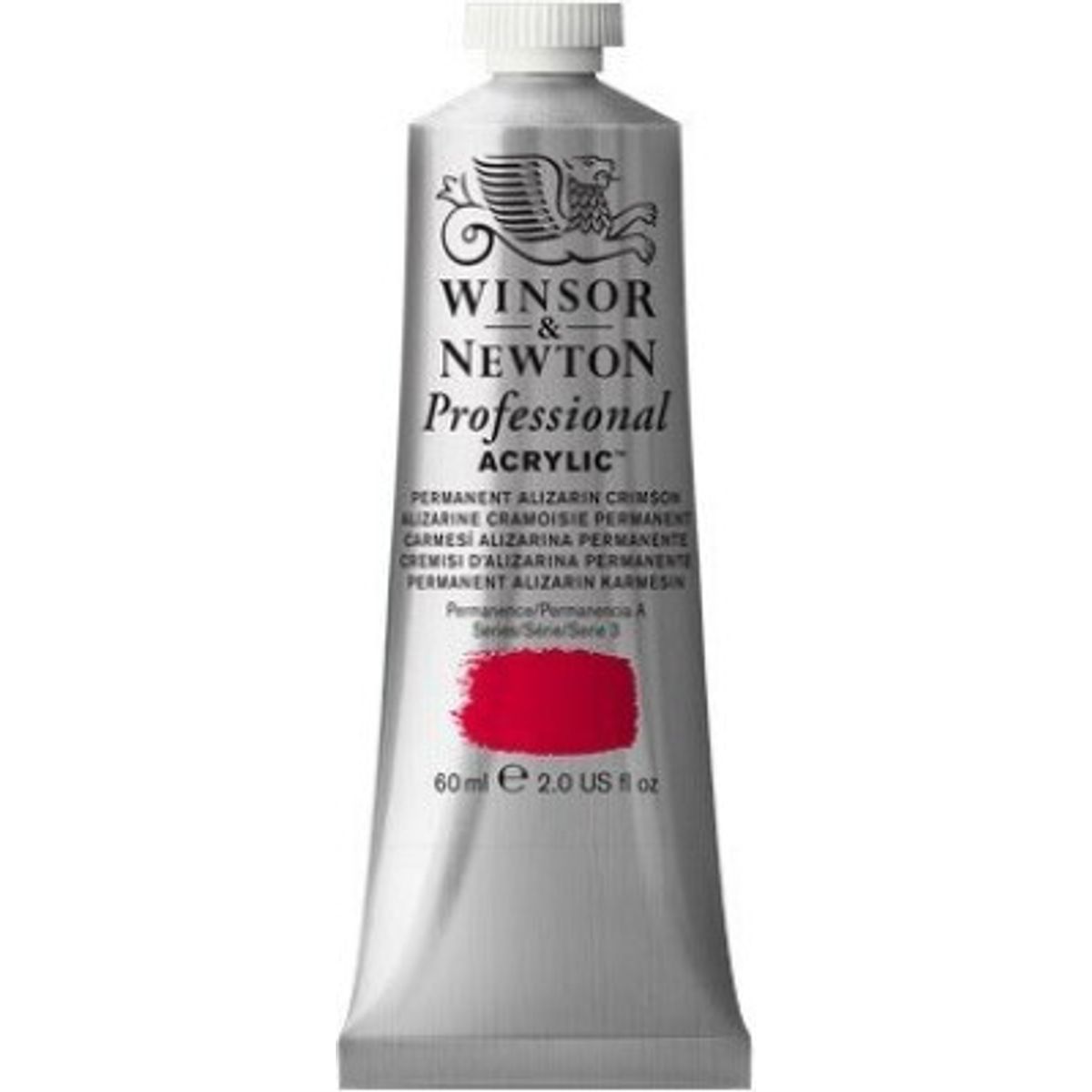 Winsor & Newton - Akrylmaling - Permanent Alizarin Crimson 60 Ml