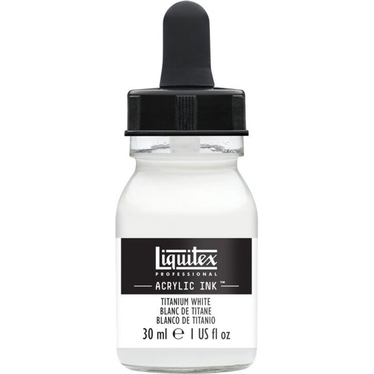 Liquitex - Acrylic Ink Blæk - Titanium White 30 Ml